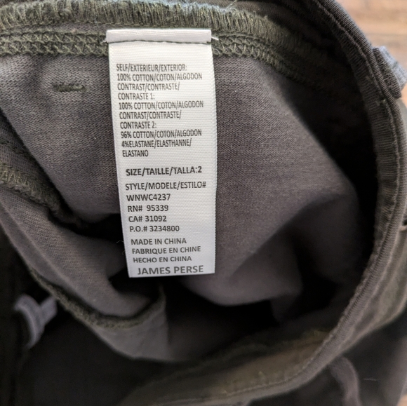 Standard James Perse Shorts Camo Casual Pockets Womens Medium 2 - Picture 7 of 8